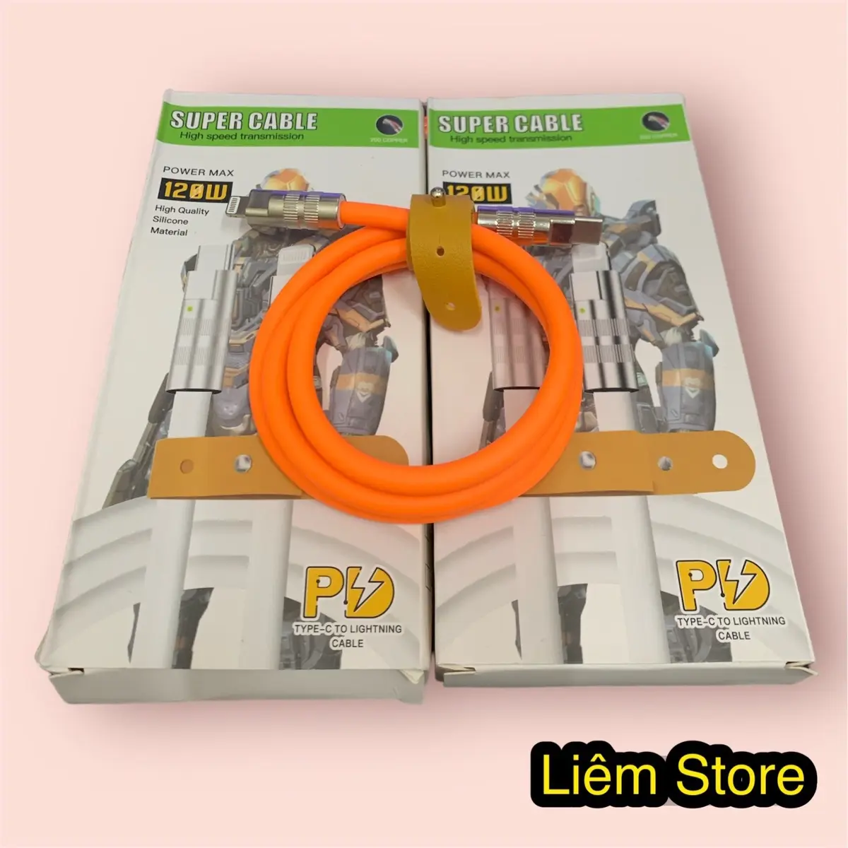 Cáp sạc nhanh Silicon hợp kim kẽm, Type C- Lightning, bản cao cấp Kem Sạc Điện Thoại Phụ Kiện
