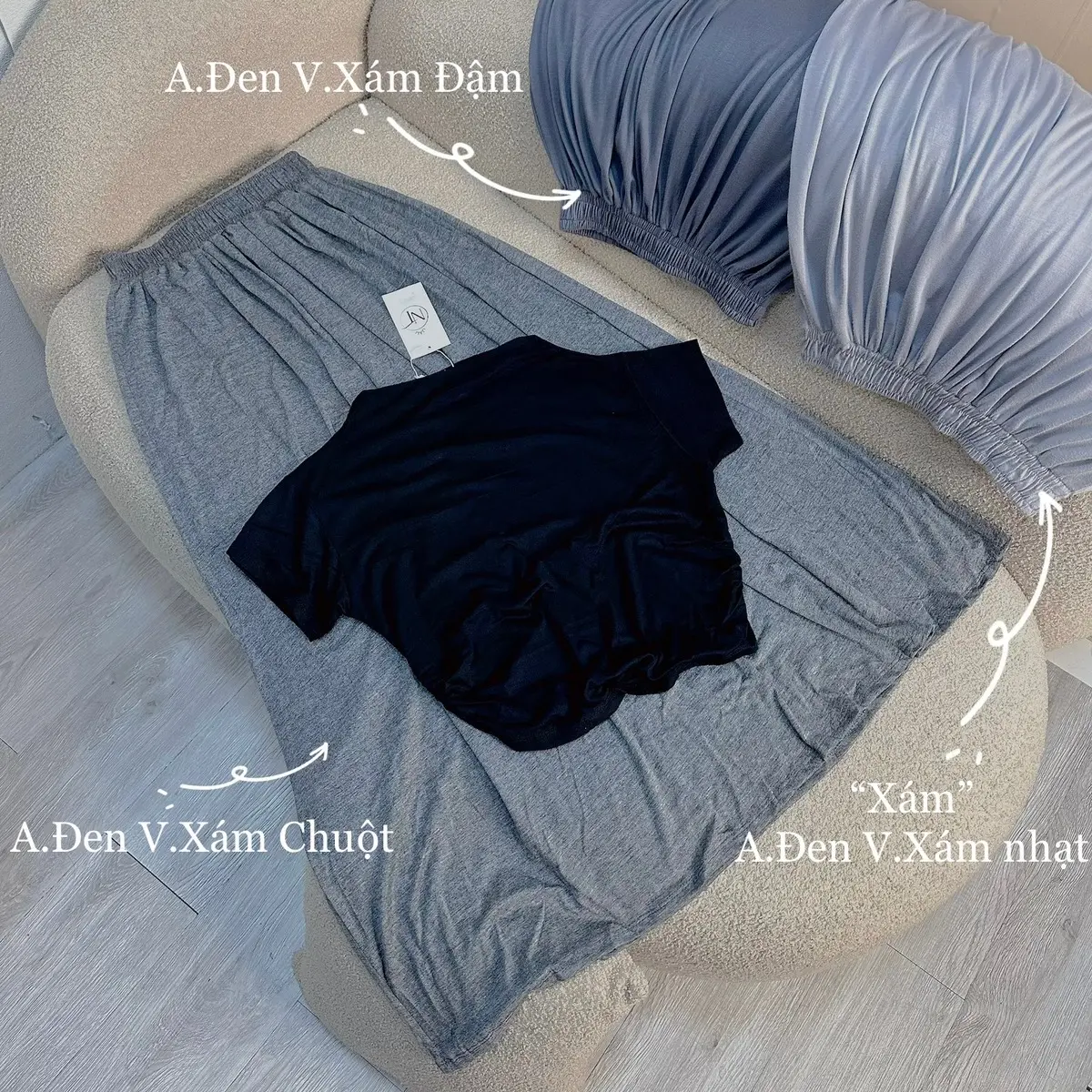 S775  Set áo dúm eo+chân váy xòe chất cotton  Women Top | BigBuy360 - bigbuy360.vn