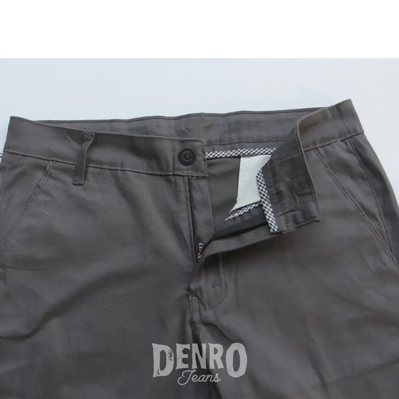 Celana Pendek Katun Soft Twill Basic Pakai Sleting YKK ASLI 3