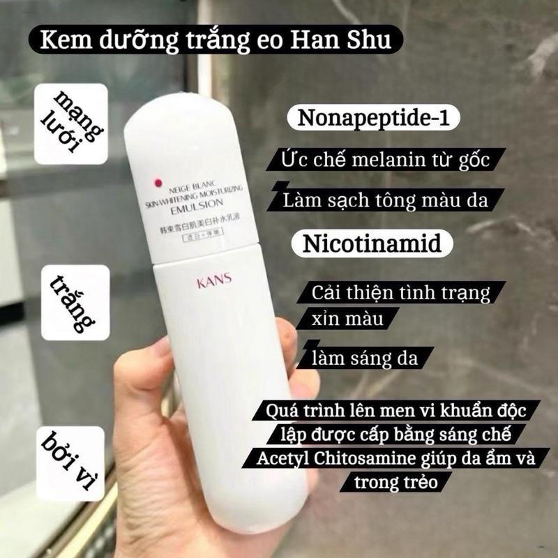 [Mẫu Mới] Bộ mỹ phẩm KANS trắng da dưỡng ẩm , nuôi dưỡng làn da trắng ngậm nước giúp làn da trắng khoẻ trắng bền Full 5 món 3