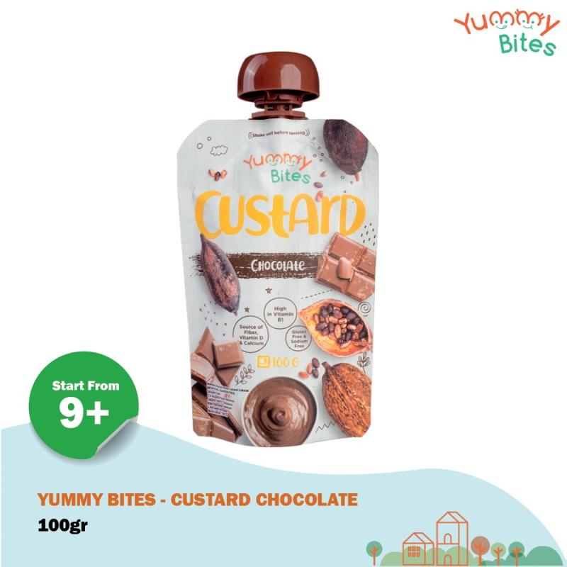 Yummy Bites Greek Yogurt Custard Chocolate 100 G probiotik untuk bayi 2