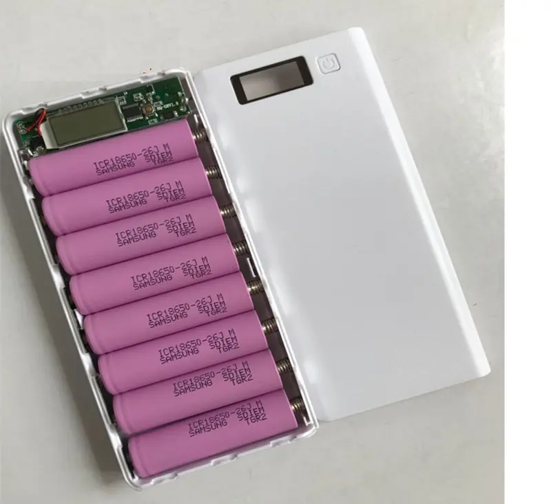 (Chưa pin) Box sạc dự phòng 8cell dùng pin 18650 loại tốt 0