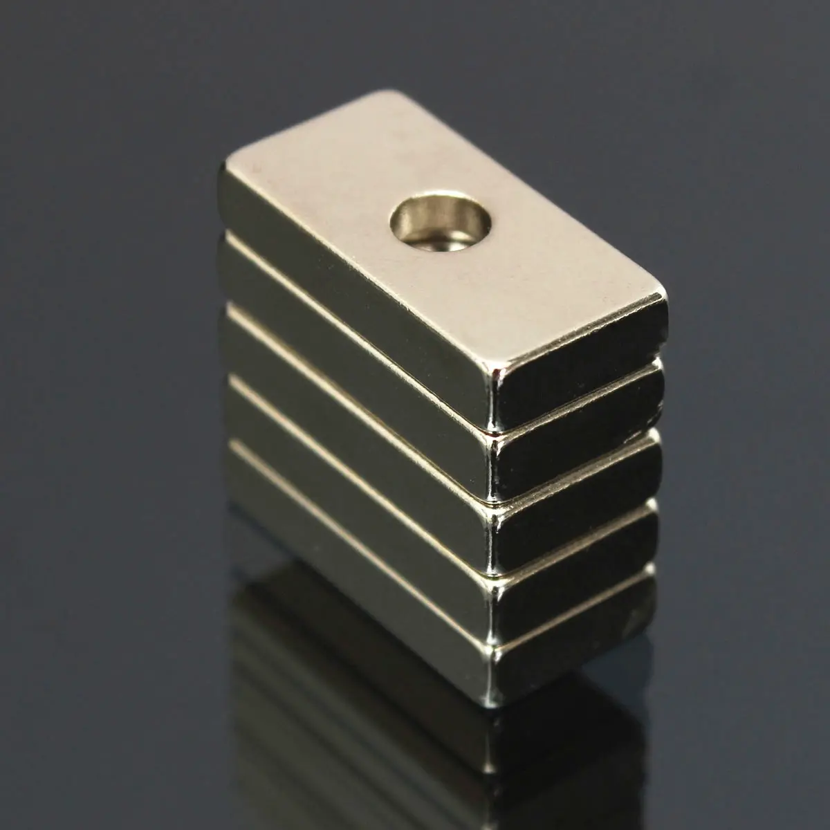 [ONE]5Pcs 20x10x4mm Hole N35 Super Strong Cuboid Blocks Rare Earth Neodymium Magnets