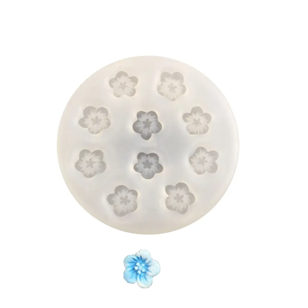 Multi-cavity Flower Shaped Fondant Cake Decorating Silicone Mold Chocolate Mold