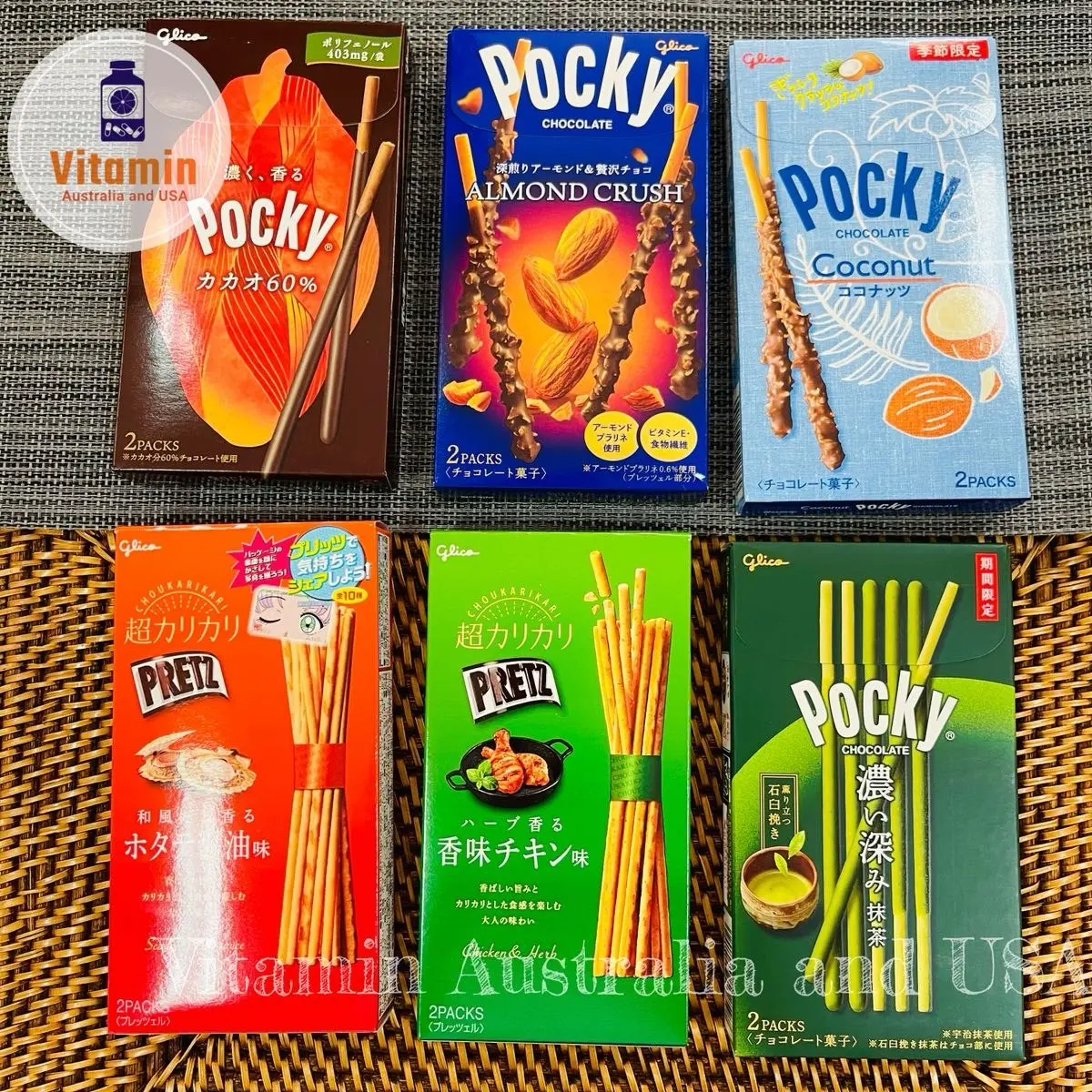Pocky และ pretz ญี่ปุ่น ของแท้จากประเทศญี่ปุ่น มีให้เลือกหลากรส