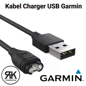 Kabel Charger Cable USB GARMIN Fenix 5 5S 5X 6 6S 6X 7 7S 7X Approach S10 S60 S62 S40 X10 X40 Venu 2 2S Plus S SQ Music Tactix Delta D2 Instinct 1 2 2s Forerunner 45 45S 245 55 158 744 935