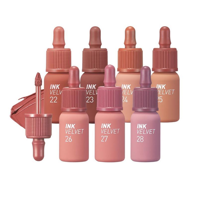 Son Peripera Ink Velvet Lip Tint siêu lì Mỹ Phẩm Trang Điểm Kem Lì peripera 31 Women Cosmetic Nữ Son Kem Son Môi Son Kem Lì peripera  07 peripera  25 peripera  nude peripera  màu 40 peripera  màu 27 mood