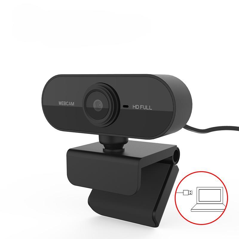 360° Rotatable Plug & Play USB Webcam, 1 Count 1080P HD Webcam, Mini Computer Network Webcam for Real-time Video Phone Conference Work, Suitable for PC Mac Laptop 1
