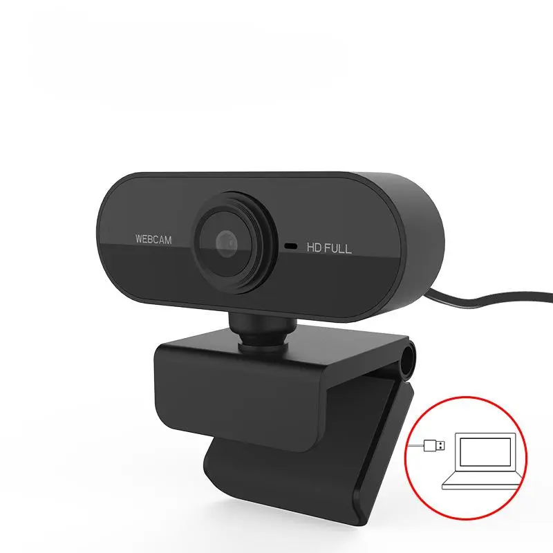 360° Rotatable Plug & Play USB Webcam, 1 Count 1080P HD Webcam, Mini Computer Network Webcam for Real-time Video Phone Conference Work, Suitable for PC Mac Laptop 0