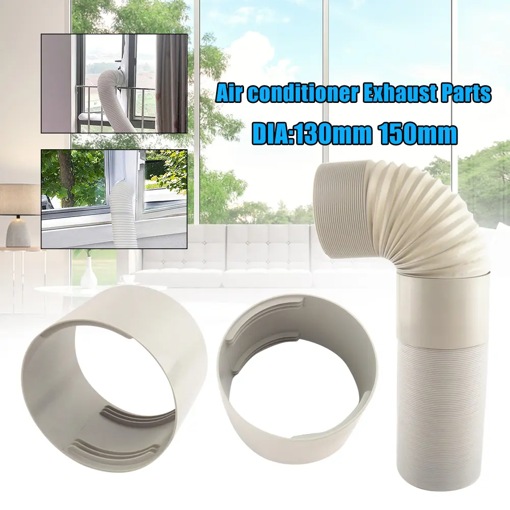 Threaded A/C Exhaust Hose Adapter Pipe Connector for Air Conditioner System