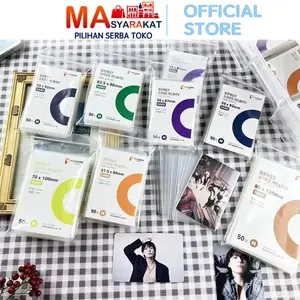 Masyarakat Pilihan Inner Sleeve Pelindung Photocard H785 Premium HARD TYPE 50 Lembar Bahan Plastik Berkualitas Tinggi Melindungi Dari Goresan Debu Dan Kelembapan Stationery