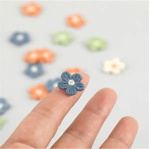 Miếng Dán Thêu Hoa Mini Dễ Thương, Để Giày, Quần Áo, Kẹp Tóc, Mũ Cài Tóc, Túi Xách, Giày, Mũ Và Phụ Kiện Thời Trang, Thích Hợp Cho Năm 2025, Được Phản Hồi Tích Cực (5006) 3