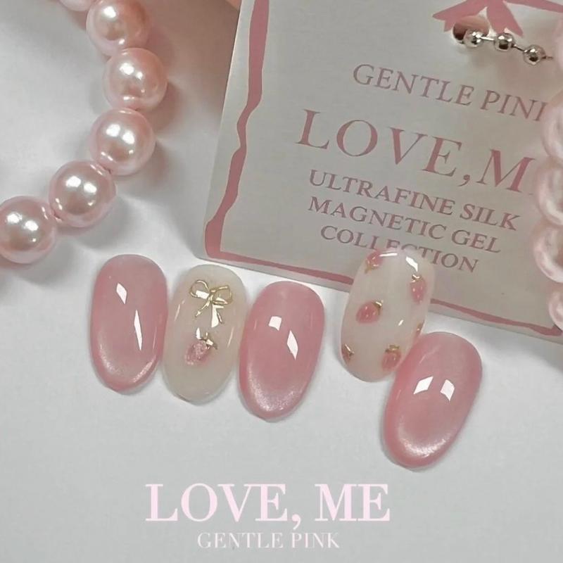 [ HÓT ] M241 NAILBOX TAY THIẾT KẾ FOM TRÒN SIÊU NGẮN MÀU MẮT MÈO THẠCH NHẸ NHÀNG Làm Nail box Nữ thạch  hồng