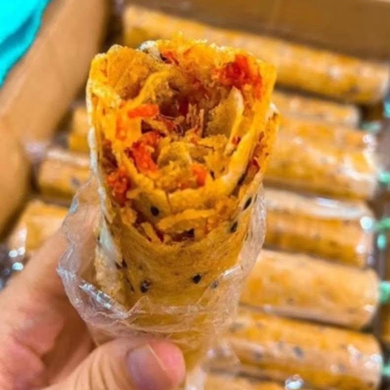 FULL TOPPING - 10 BÁNH TRÁNG NƯỚNG MẮM RUỐC NHÂN MUỐI TÉP CHÀ BÔNG HÀNH PHI ĐẶC SẢN PHAN RANG 8