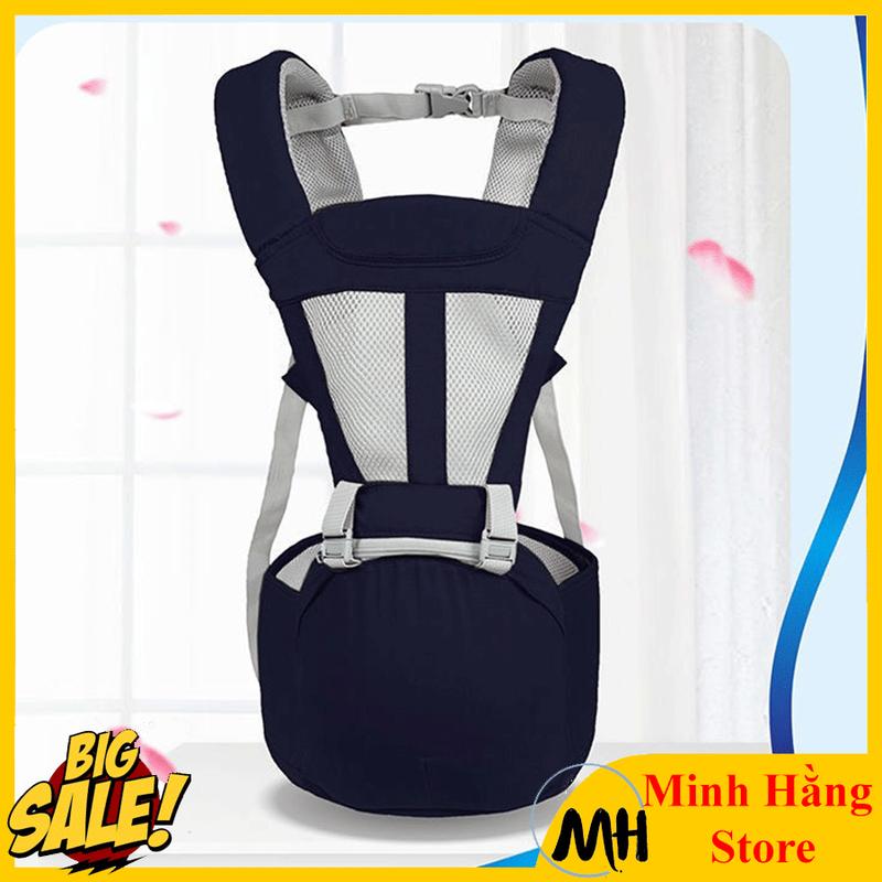 Địu em bé có bệ ngồi chống gù lưng cho bé đai địu mềm mại giảm đau mỏi cổ vai lưng cho cha mẹ điệu trẻ em có ghế ngồi có thể tháo rời