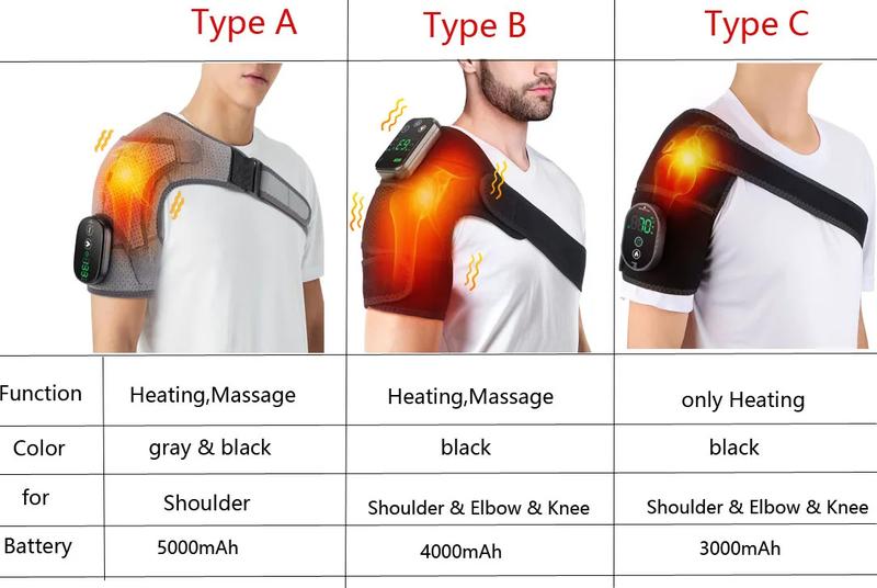 Product Introduction of Electric Shoulder Massager Thermal Elbow Support Belt  Joint Relax Knee Heated Massage 0