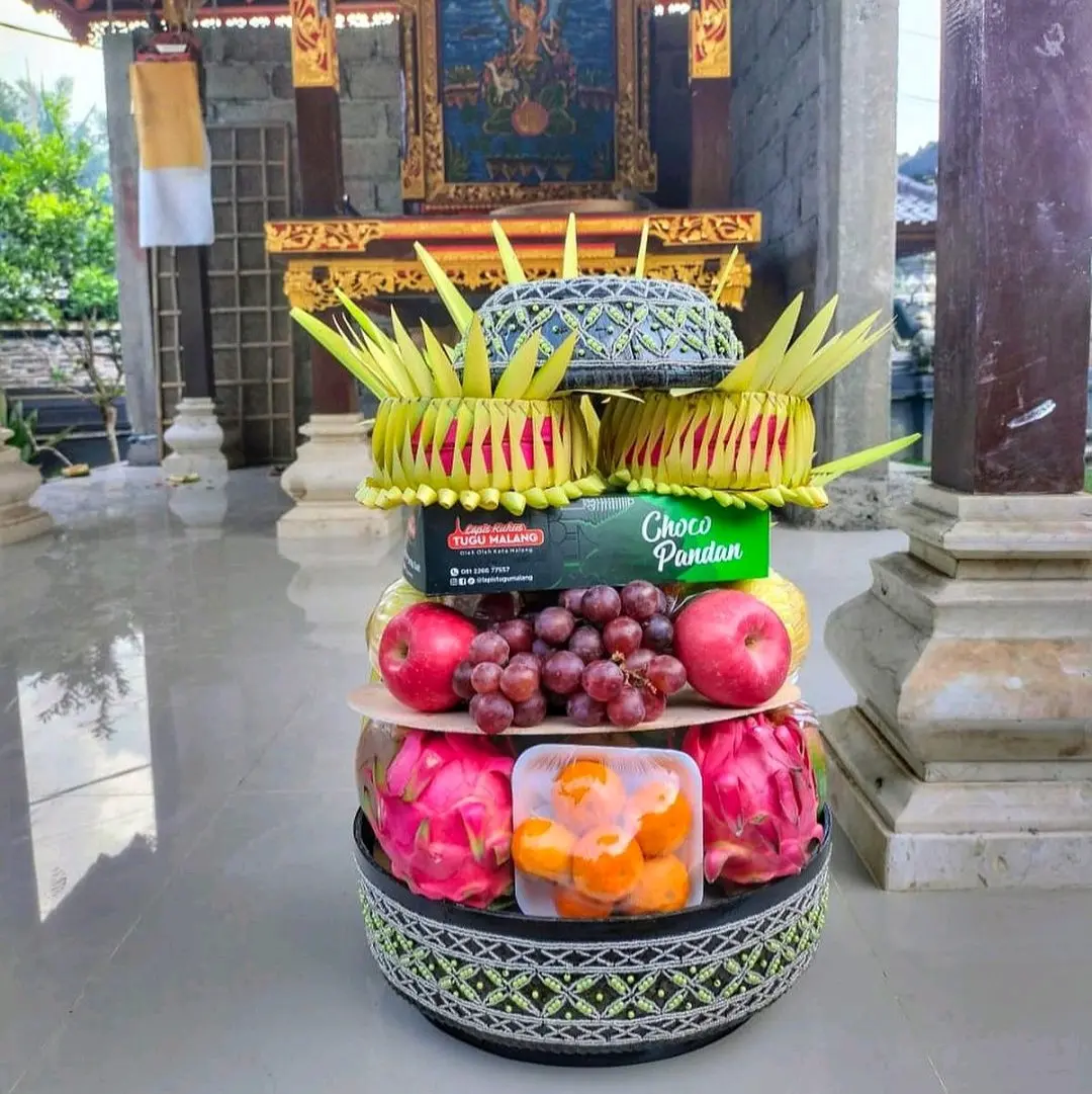 bokor sultan payet 32cm bokor payet alat sembahyang agama hindu