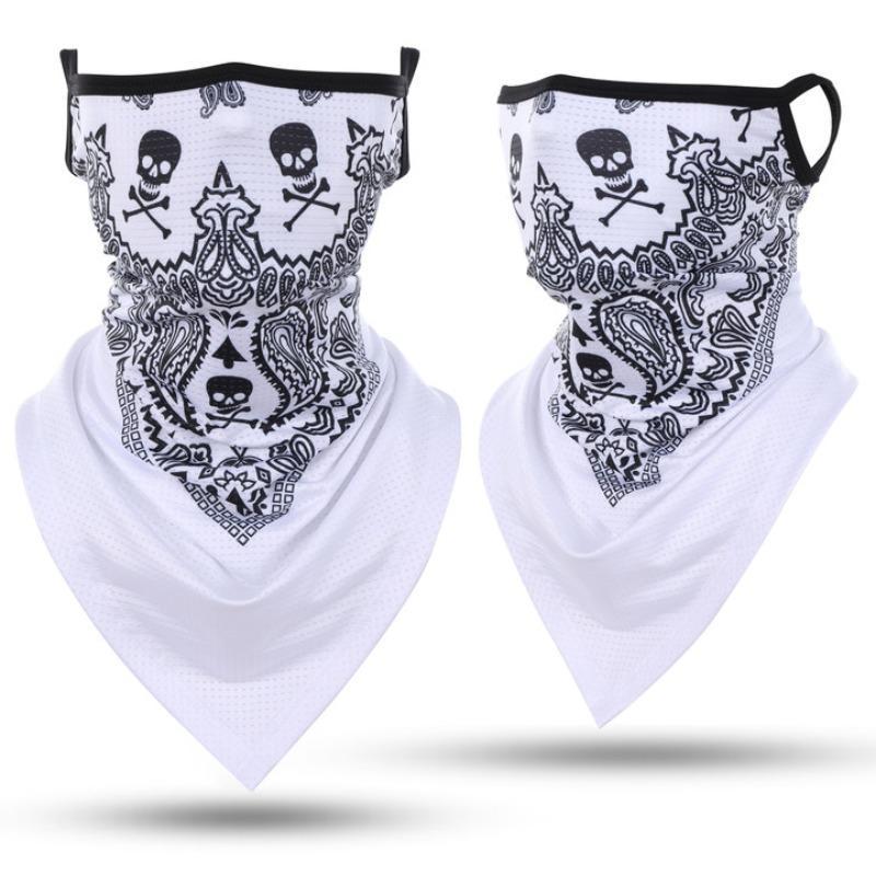 Skull Pattern Face Mask, 1 Count Breathable Neck Gaiter, Boho Style Sports Face Cover for Cycling Motorcycle Fishing Hiking 4