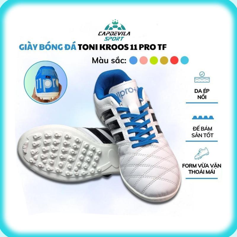 Giày Bóng Đá 3 Sọc 11 Pro Giày Đá Banh Sân Cỏ Nhân Tạo Đế TF Bám Sân Chống Trượt Tốt Giày Thể Thao Sport