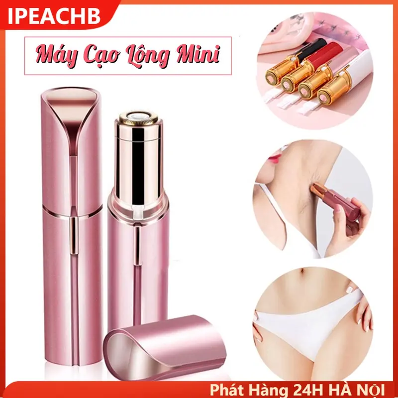 Máy Tẩy Lông Mini Hình Son, Sạc USB Có Đèn CÓ Thể Tháo Dỡ Tiện Dụng Vệ Xinh ,  Máy Cạo Lông An Toàn Và Hiệu Quả Cho Nữ 0