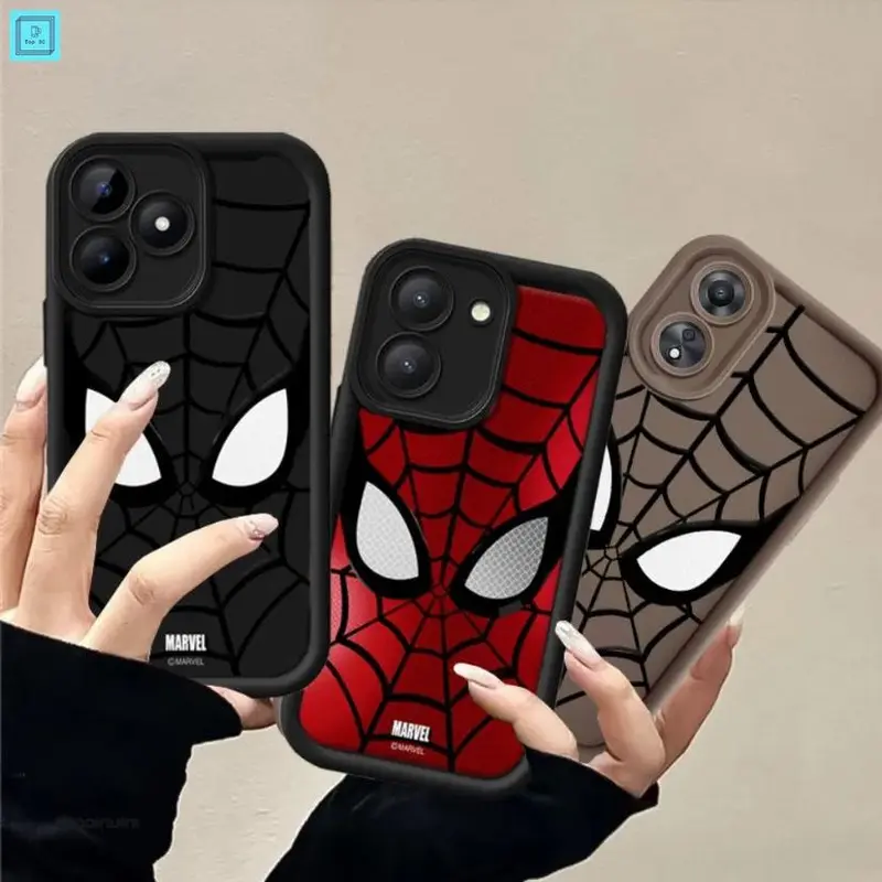 Softcase HP for Redmi Note 13 Pro 5G 12C 9 10 12 10C 1 9A 9C Xiaomi 13t 13t pro14 14 ultra Redmi Note 8 11 10 12 10s 11s 12Pro 12s 9 11Pro 8Pro 10Pro Max Trendy Cool Spider-Man Matte Liquid Silicone Case Shockproof TPU Soft Casing Ponsel 0