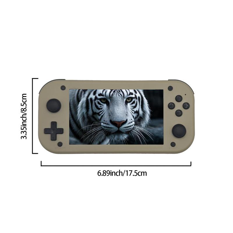 Rechargeable Handheld Game Console, 4.3 Inch IPS Full Fitment HD Screen Game Console, Ideal Home Game Console & Console, Perfect Gift for Boyfriend & Game Lovers, Protective 1