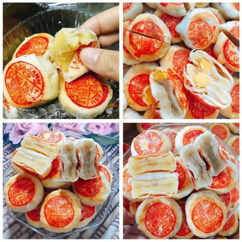 Bánh pía mini không trứng siêu ngon hộp 20 cái cake Food Thức Ăn Ăn Vặt - ăn chay được 4