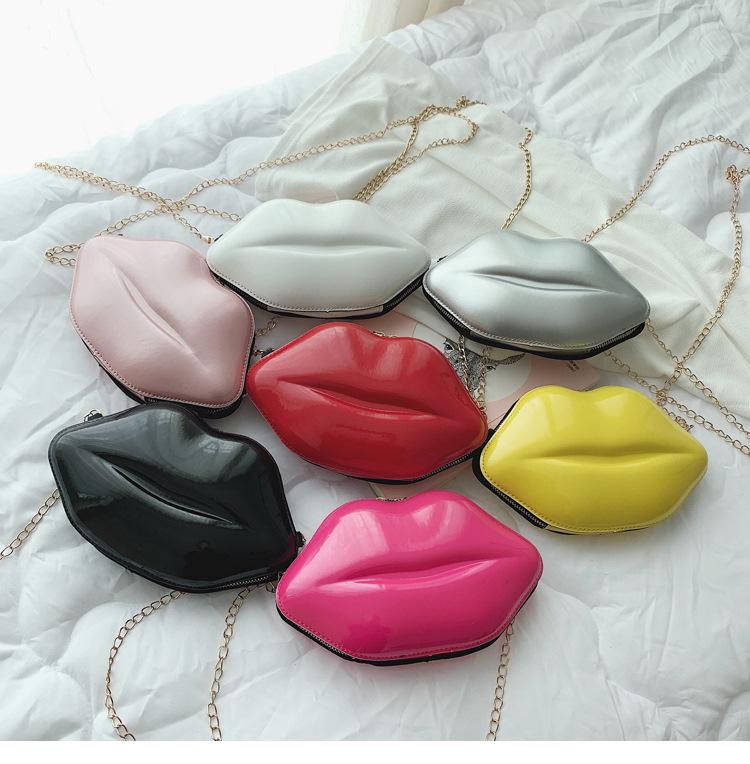 Product Introduction of Fashion Korean style chain lip small bag ins super hot women's bag all-match mini shoulder messenger bag 36
