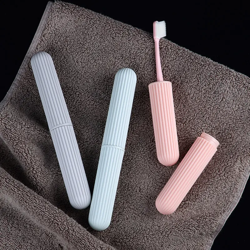 Multi-Function Toothbrush Case With Cover Portable Outdoor Travel Tooth Brush Dust-Proof Protect Box Household Commodities Light