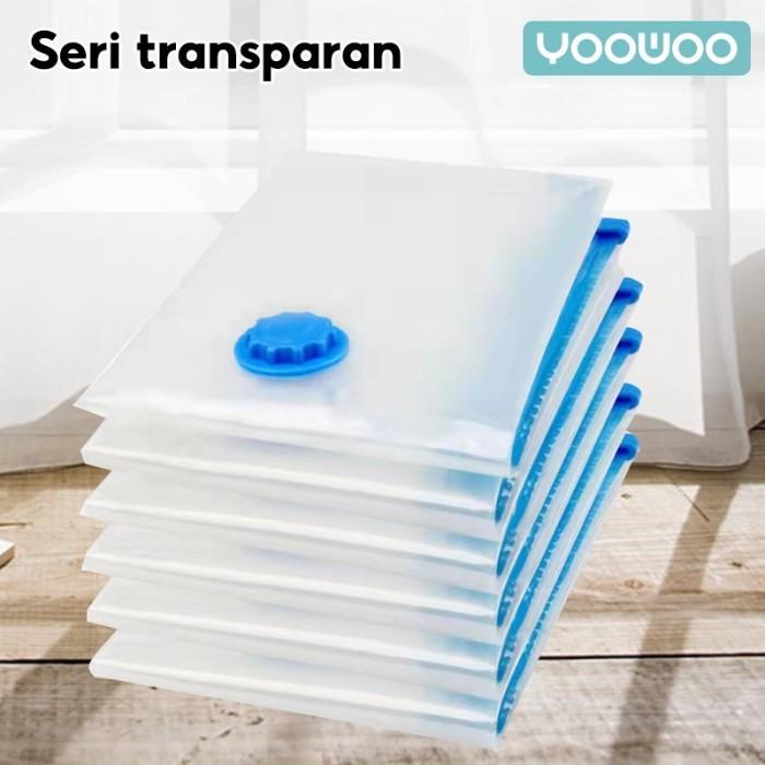[COD] Plastik Kompresi Vakum /Vacum Plastic Bag Travel / Vakum Baju Pakaian 2