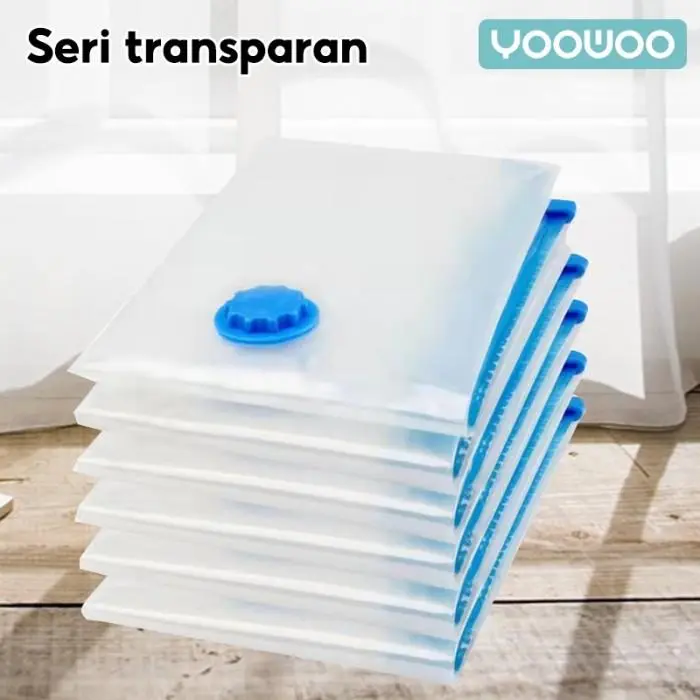 [COD] Plastik Kompresi Vakum /Vacum Plastic Bag Travel / Vakum Baju Pakaian 2