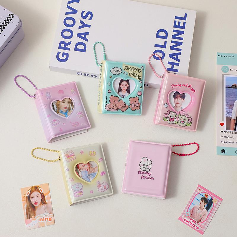 Album Ảnh Mini, Chất Liệu PVC Trong Suốt, Có Hộp Đựng Thẻ Tên, 32 Túi, Đóng Gáy Thẻ, Thích Hợp Để Thu Thập Ảnh Thần Tượng Mini, Sách Sưu Tập 5