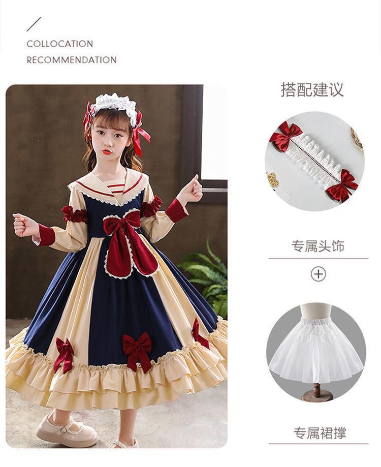 Product Introduction of Váy Công Chúa Lolita, Cho Bé Gái, Hàng Mới Về Năm 2024, Váy Dài Tay, Phong Cách Preppy, Thời Trang, Thích Hợp Cho Mùa Thu Và Mùa Đông, Quần Áo Trẻ Em, Quần Áo Mùa Thu 6