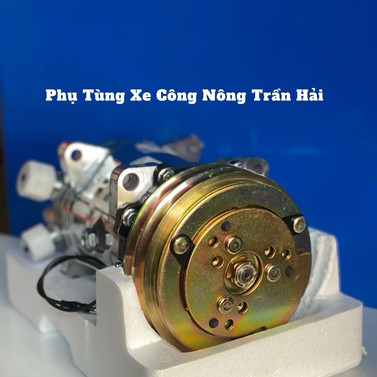 Lốc lạnh 508 12v cho xe độ chế thắng hơi 2PK (puly 2 rãnh