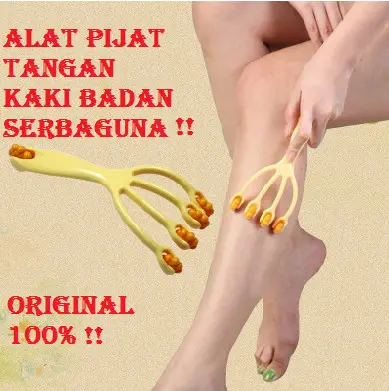Alat Pijat Roller Betis Telapak Kaki Pijet Tangan Refleksi Pijit Roll Manual Pundak Punggung Pemijat Badan alat pijat manual Terapi 0