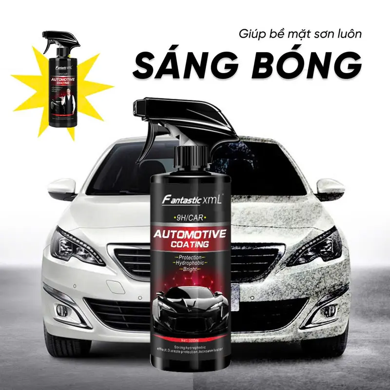 Chai xịt AUTOMOTIVE COATING phủ nano chống nước kính,phủ sơn xe ô tô,chống nước bề mặt kính mũ - OM 500ml 2