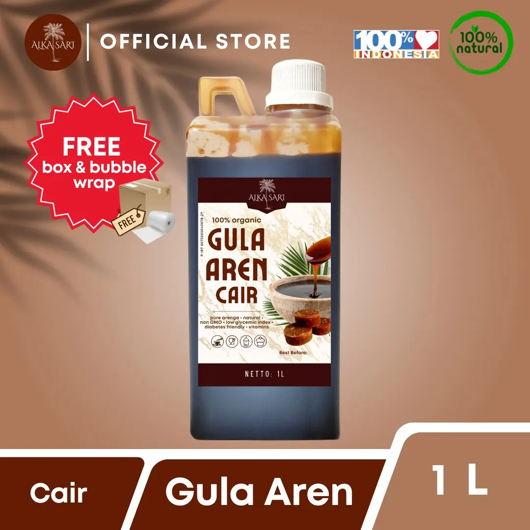 Gula Aren Cair Asli Organik Alka Sari 1 Liter