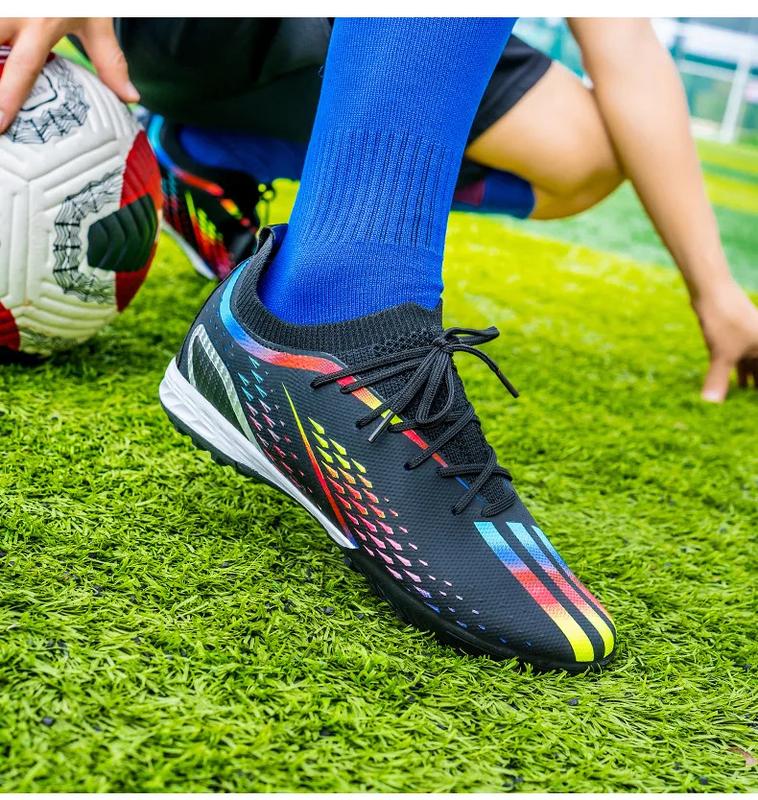 Product Introduction of Soccer shoes for men fashion sneakers football shoes century Cup same new Messi long spike broken nail professional football shoes sport running shoes big size 35-45 46