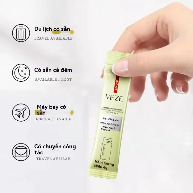 Mặt Nạ Phấn Đông Khô, Để Lại Trong Chà, Tinh Chất Dưỡng Ẩm, Mặt Nạ Ngủ, Chăm Sóc Da, Gói Du Lịch Cầm Tay