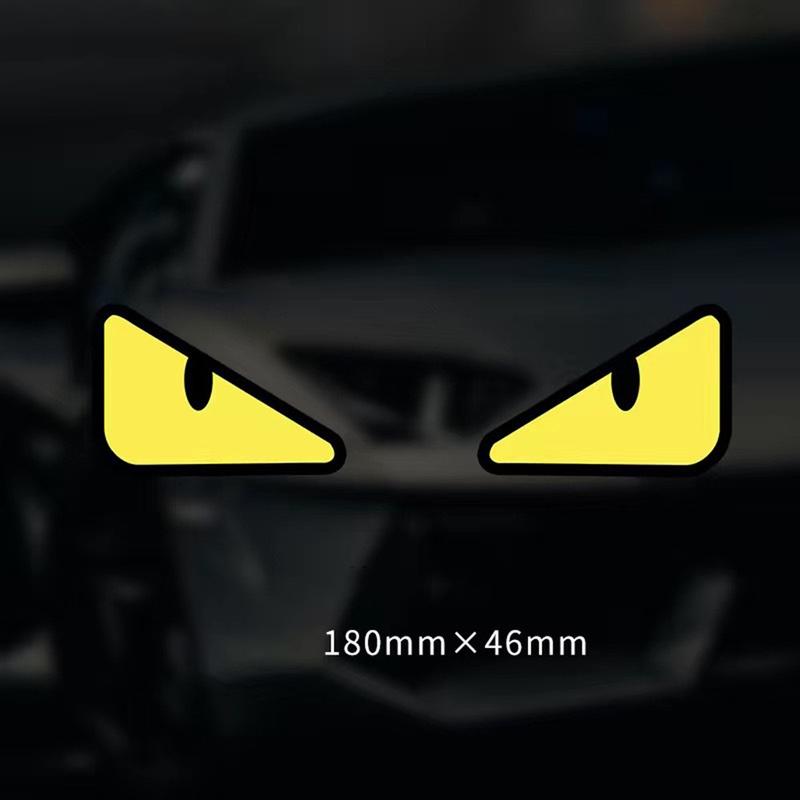 <New Product Promotion>Eye Reflective Sticker Motorcycle Body Helmet Windshield Tailbox Eye Stickers 3