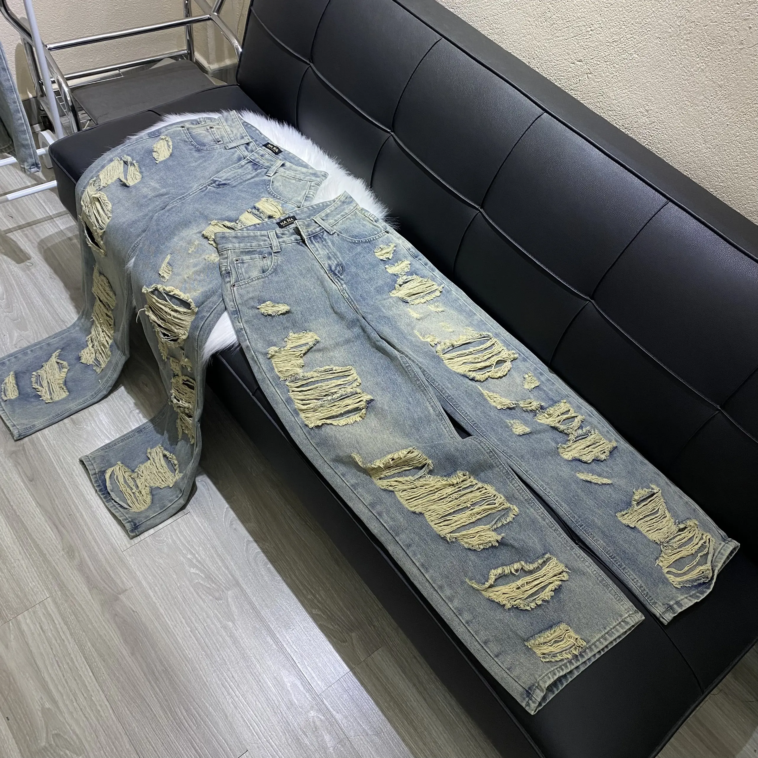 [M7]QUẦN BÒ XUÔNG RÁ.CH VẢI QC MỀM,XANH CÁ TÍNH SUCHIN'S JEANS M7