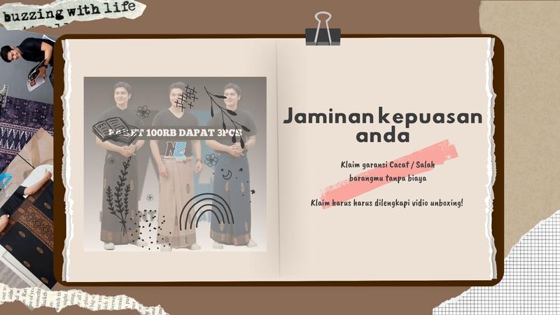 Product Introduction of 100 RIBU DAPAT 3 SARUNG PRIA DEWASA BISA PILIH WARNA DAN MOTIF Katun 3