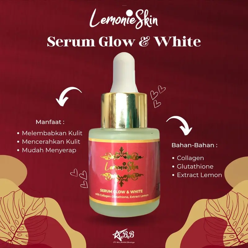 Serum Glow & White Lemonieskin Semua Jenis Kulit Wajah Glutathione - Shop