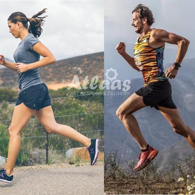 CELANA PENDEK OLAHRAGA UNISEX RUNNING PARASUT LARI KOLOR pria sport 2
