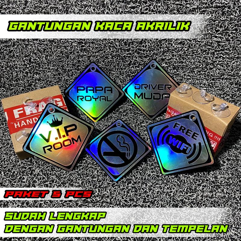 GANTUNGAN KACA MOBIL HOLOGRAM tempelan car 3