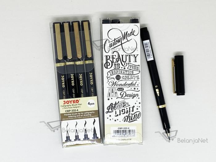 Gambar Calligraphy Brush Pen Pena Kuas Kaligrafi Joyko CBP-332-4 1 SET 4 PCS Stationery dari BelanjaNet Kota Administrasi Jakarta Utara Tokopedia