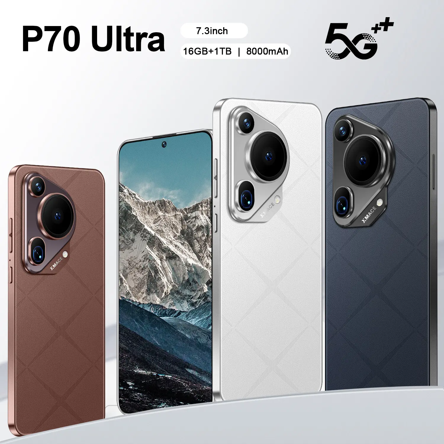 New Mobile Phone P70 Ultra Real Perforated Large Screen Android Smartphone Cellphone