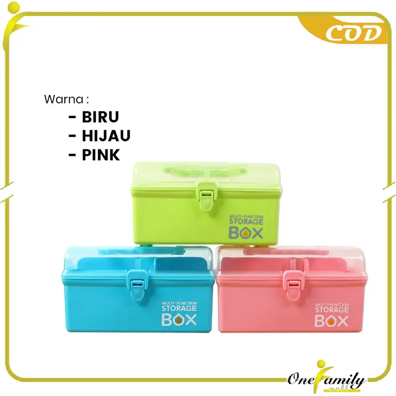 COD OFM C831 Kotak Mainan Perkakas Box Organizer Storage Penyimpanan Multifungsi Dengan Tutup 4