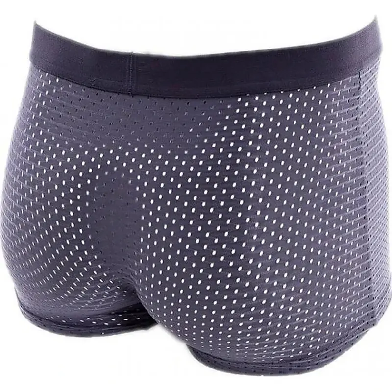 Hộp 6 sịp đùi nam Nhật thông hơi, Quần boxer thun lạnh co dãn 4 chiều, Đồ lót nam thoáng mát có nhiều lỗ thoát khí, Menswear 3