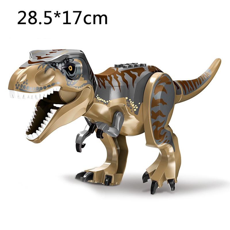 Product Introduction of Tokoh Dinosaur Besar Dunia Dino Jurassic, Blok Bangunan Batu Bata, Termasuk Velociraptor, T-Rex, Triceratops, Indominus Rex, Mainan Untuk Kanak-kanak 17